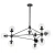 Lampa designerska wisząca ASTRIFERO 10 czarna ST-9047-10 - Step Into Design